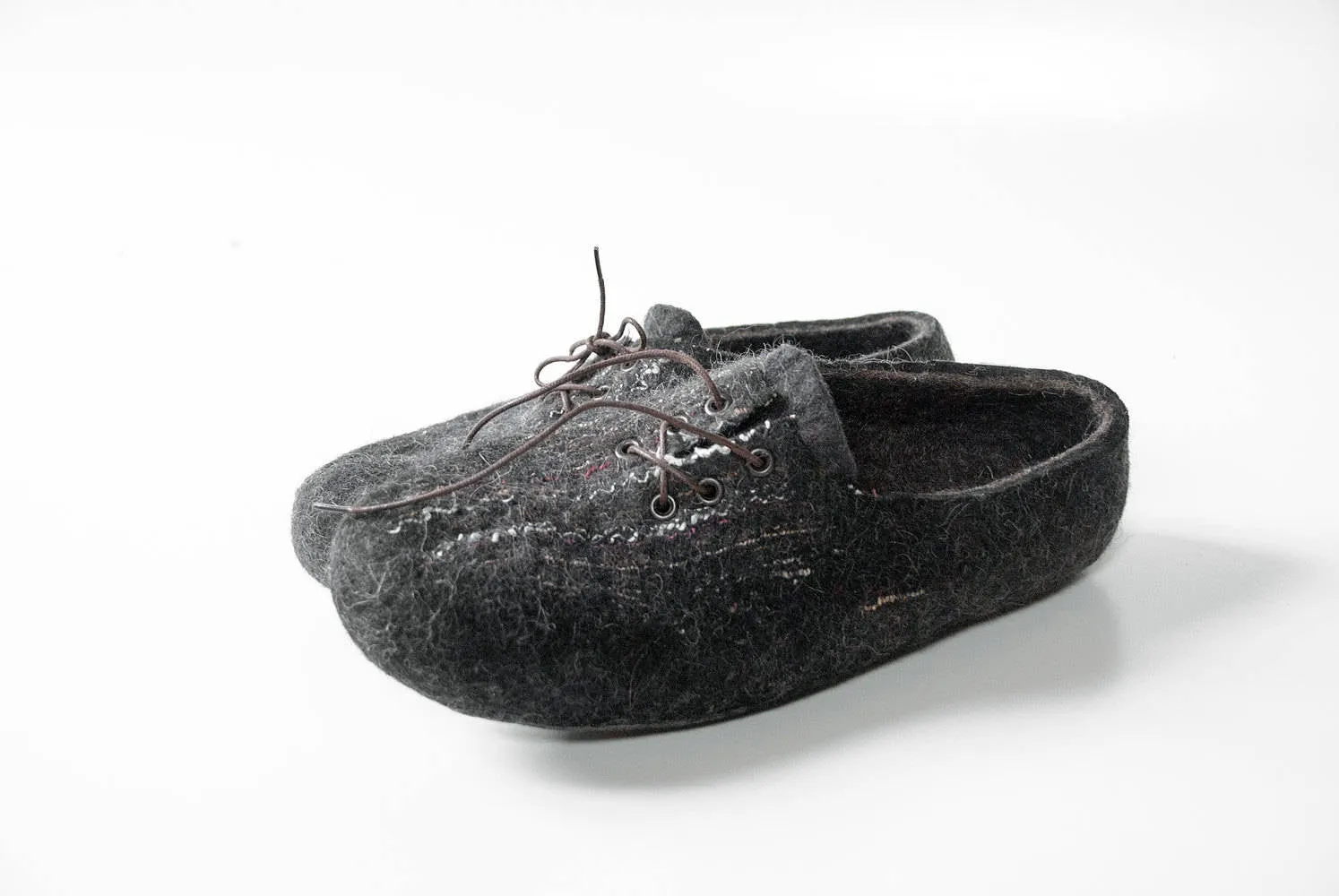 Wool for wet felting. Black color