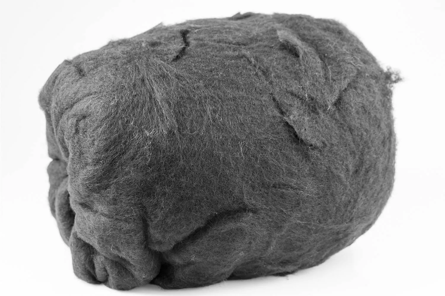 Wool for wet felting. Black color